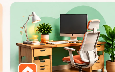 Workspace ideas shopping guide illustration
